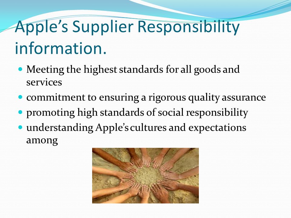 Supplier Responsibility